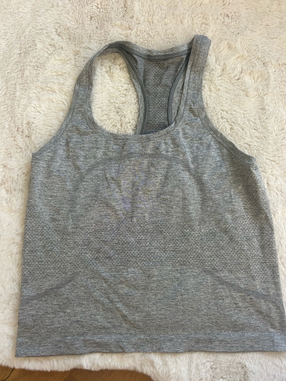 lululemon athletica Gray Racerback Performance Tank